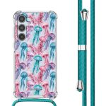 imoshion Coque Design avec cordon Samsung Galaxy A35 - Jellyfish Watercolor