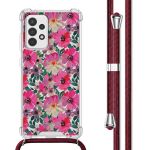 imoshion Coque Design avec cordon Samsung Galaxy A52(s) (5G/4G) - Flower Water