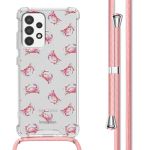 imoshion Coque Design avec cordon Samsung Galaxy A52(s) (5G/4G) - Crab Watercolor