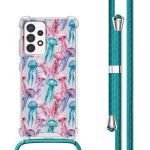 imoshion Coque Design avec cordon Samsung Galaxy A53 - Jellyfish Watercolor