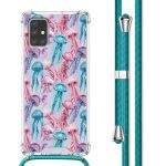 imoshion Coque Design avec cordon Samsung Galaxy A71 - Jellyfish Watercolor