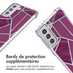 imoshion Coque Design avec cordon Samsung Galaxy S21 Plus - Bordeaux Graphic