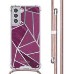 imoshion Coque Design avec cordon Samsung Galaxy S21 Plus - Bordeaux Graphic