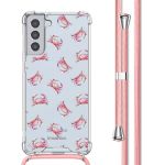 imoshion Coque Design avec cordon Samsung Galaxy S21 Plus - Crab Watercolor