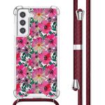 imoshion Coque Design avec cordon Samsung Galaxy S21 FE - Flower Water