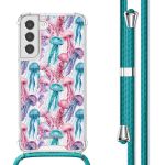 imoshion Coque Design avec cordon Samsung Galaxy S22 - Jellyfish Watercolor