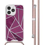 iMoshion Coque Design avec cordon iPhone 14 Pro Max - Bordeaux Graphic