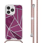 iMoshion Coque Design avec cordon iPhone 14 Pro - Bordeaux Graphic