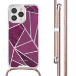 iMoshion Coque Design avec cordon iPhone 15 Pro - Bordeaux Graphic
