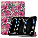 iMoshion Coque tablette Design iPad Pro 11 (2024) M4 - Floral Watercolor