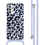 imoshion Coque design en silicone avec cordon Samsung Galaxy A32 (4G) - Animal Lila