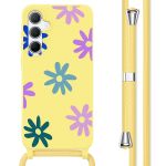 imoshion Coque design en silicone avec cordon Samsung Galaxy A55 - Yellow Flower Distance