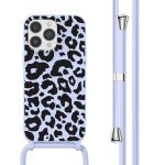 imoshion Coque design en silicone avec cordon iPhone 13 Pro - Animal Lila