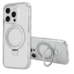 Accezz Coque Ring Stand avec MagSafe iPhone 15 Pro - Transparent