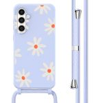 imoshion Coque design en silicone avec cordon Samsung Galaxy S23 FE - Lila Flower Distance