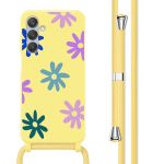 imoshion Coque design en silicone avec cordon Samsung Galaxy A25 (5G) - Yellow Flower Distance