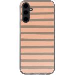 imoshion Coque Design Samsung Galaxy A14 (5G) - Striped Peach Reverse