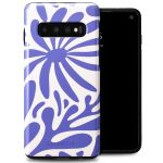 Selencia Coque arrière Vivid Samsung Galaxy S10 - Modern Bloom Sapphire Blue