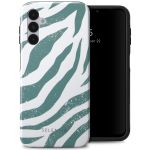 Selencia Coque arrière Vivid Samsung Galaxy A14 (5G/4G) - Colorful Zebra Pine Blue