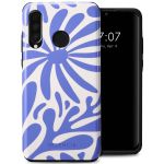 Selencia Coque arrière Vivid Huawei P30 Lite - Modern Bloom Sapphire Blue