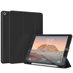 Accezz Étui de téléphone portefeuille Smart Silicone iPad 9 (2021) 10.2 / iPad 8 (2020) 10.2 / iPad 7 (2019) 10.2 - Noir