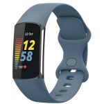 iMoshion Bracelet silicone Fitbit Charge 5 / Charge 6 - Taille S - Bleu Officiel