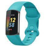 iMoshion Bracelet silicone Fitbit Charge 5 / Charge 6 - Taille L - Turquoiose