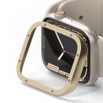 Ringke Style de lunette Apple Watch Series 7 / 8 / 9 - 45 mm - Hairline Bolts Gold