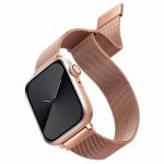 Uniq Bracelet en acier Dante Mesh Apple Watch 1-9 / SE - 38/40/41 mm / Series 10 - 42 mm - Or Rose