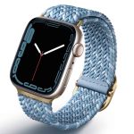 Uniq Bracelet tressé Aspen Designer Edition Apple Watch 1-9 / SE - 38/40/41 mm - Bleu Céruléen