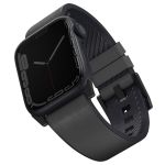 Uniq Bracelet cuir Straden Waterproof Apple Watch 1-9 / SE / Ultra (2) - 42/44/45/49 mm - Gris Rhino