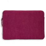 Selencia Pochette ordinateur Corduroy 13-14 pouces - Dark Rose