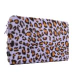 imoshion Pochette ordinateur Fluffy 15-16 pouces - Leopard Lilac