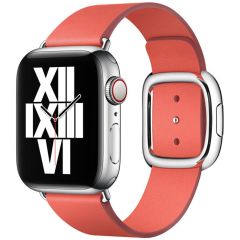 Apple Leather Band Modern Buckle Apple Watch Series 1-9 / SE - 38/40/41 mm - Taille M - Pink Citrus