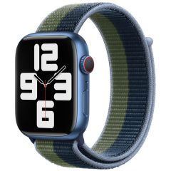 Apple Sport Loop bracelet Apple Watch Series 1-9 / SE - 38/40/41 mm - Abyss Blue/Moss Green