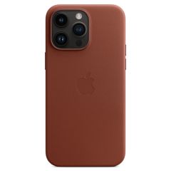 Apple Coque Leather MagSafe iPhone 14 Pro Max - Umber