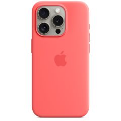 Apple Coque en silicone MagSafe iPhone 15 Pro - Guava