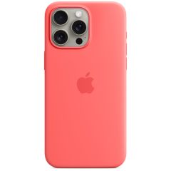 Apple Coque en silicone MagSafe iPhone 15 Pro Max - Guava