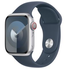 Apple Sport Band Apple Watch Series 1-9 / SE - 38/40/41 mm / Series 10 - 42 mm - Taille S/M - Storm Blue