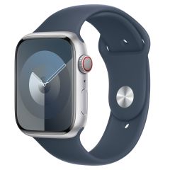 Apple Sport Band Apple Watch Series 1-9 / SE / Ultra (2) - 42/44/45/49 mm - Taille S/M - Storm Blue