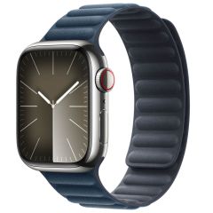 Apple Bracelet à maillons magnétique FineWoven Apple Watch Series 1-9 / SE - 38/40/41 mm - Taille M/L - Pacific Blue