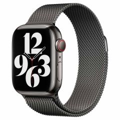 Apple Bracelet à boucle Milanais Apple Watch Series 1-9 / SE - 38/40/41 mm - Graphite