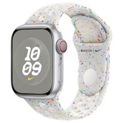 Apple Nike Sport Band Apple Watch Series 1-9 / SE - 38/40/41 mm / Series 10 - 42 mm - Taille M/L - Pure Platinum