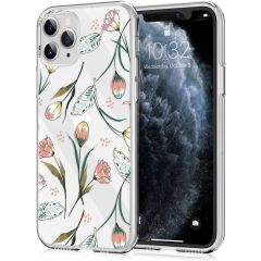 iMoshion Coque Design iPhone 11 Pro - Fleur - Rose / Vert