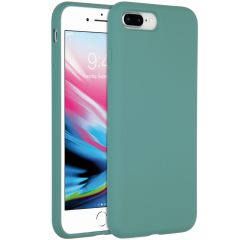 Accezz Coque Liquid Silicone iPhone 8 Plus / 7 Plus - Vert foncé