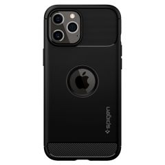 Spigen Coque Rugged Armor iPhone 12 (Pro) - Noir