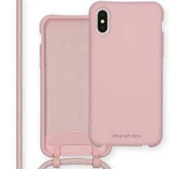 iMoshion Coque de couleur avec cordon amovible iPhone Xs / X - Rose