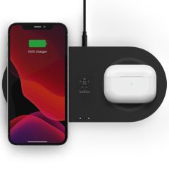 Belkin Dual Wireless Fast Charging Pads - 15W - Noir