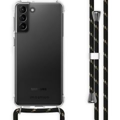 imoshion Coque avec cordon Samsung Galaxy S21 Plus - Noir / Dorée