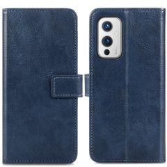 imoshion Étui de téléphone portefeuille Luxe OnePlus 9 - Bleu foncé